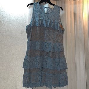 MICHAEL KORS COCKTAIL DRESS Embroidered SIZE XL